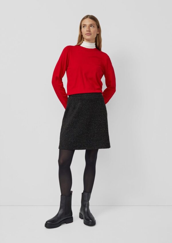 Kurzer elastischer Rock mit Glitzergarn