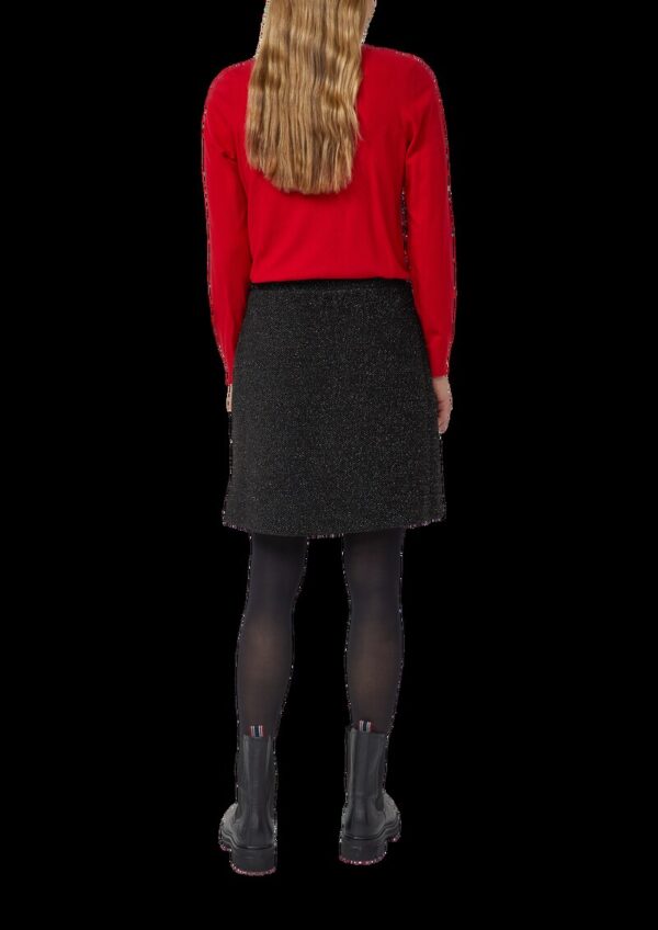 Kurzer elastischer Rock mit Glitzergarn