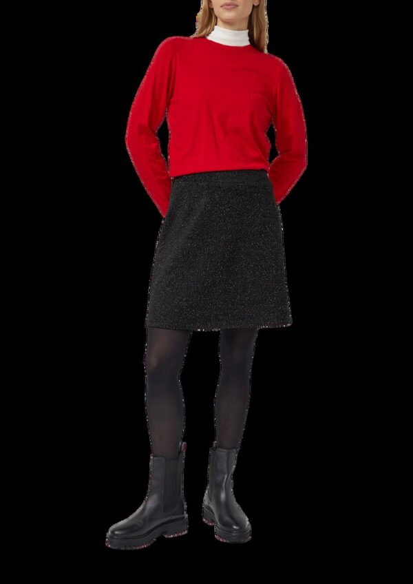 Kurzer elastischer Rock mit Glitzergarn