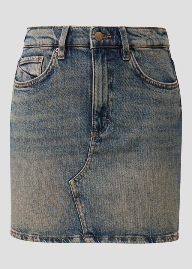 Jeansrock mit Stickerei | QS x Von Dutch