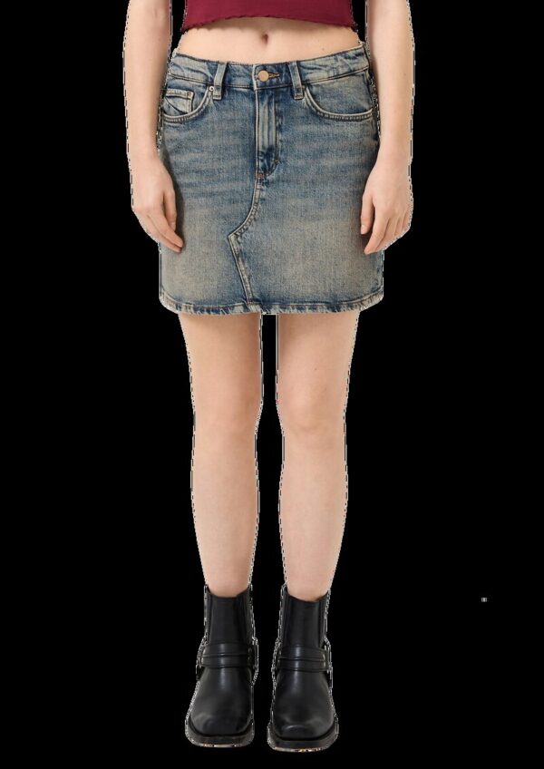 Jeansrock mit Stickerei | QS x Von Dutch