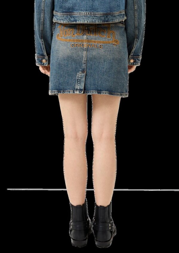 Jeansrock mit Stickerei | QS x Von Dutch