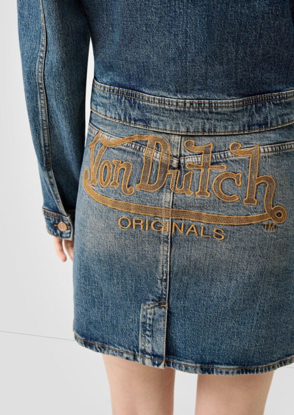 Jeansrock mit Stickerei | QS x Von Dutch