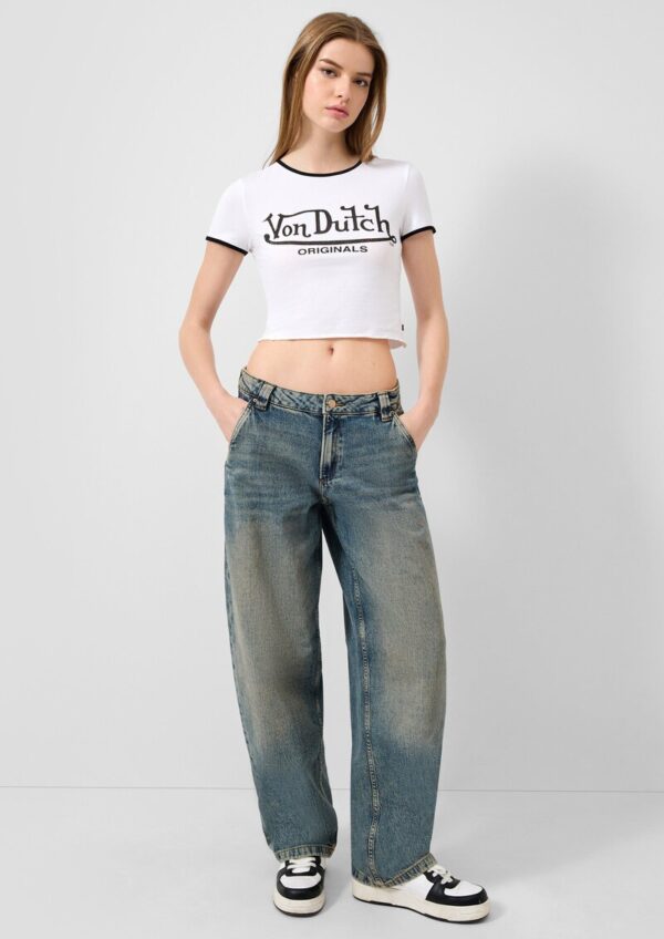 Jeans Baggy / Loose Fit / Mid Rise / Barrel Leg / QS x Von Dutch