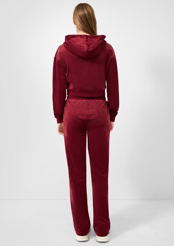 Sweatjacke aus weichem Nicki mit Logo-Stickerei | QS x Von Dutch