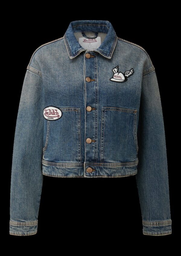 Denimjacke mit Patches | QS x Von Dutch