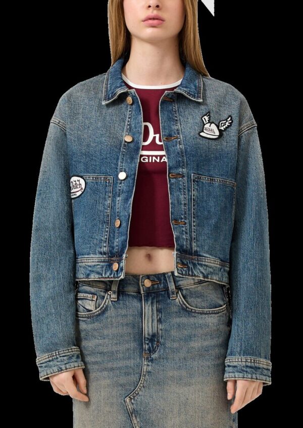 Denimjacke mit Patches | QS x Von Dutch