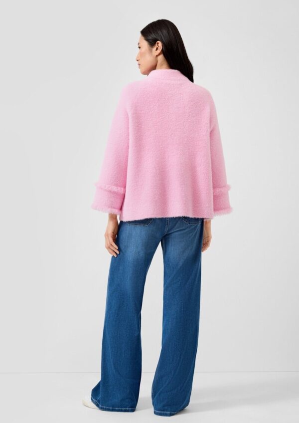 Flauschige Jacke im Loose Fit mit Fransen-Details