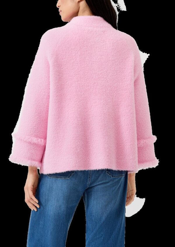 Flauschige Jacke im Loose Fit mit Fransen-Details