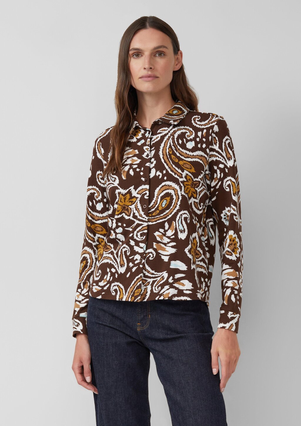 Hemdbluse aus Jersey