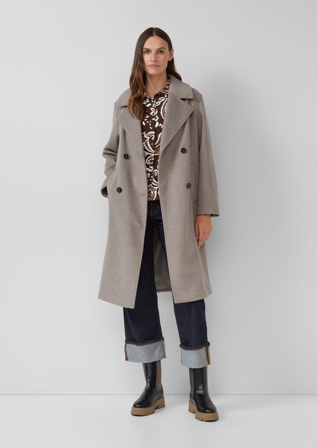 Hemdbluse aus Jersey