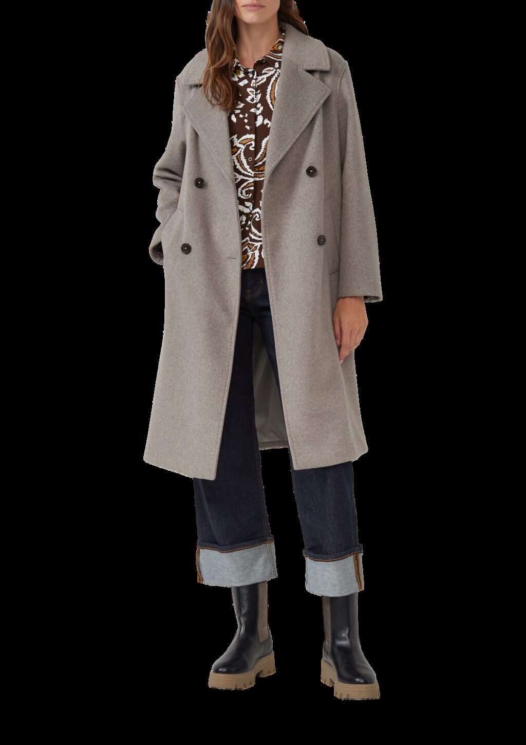 Hemdbluse aus Jersey