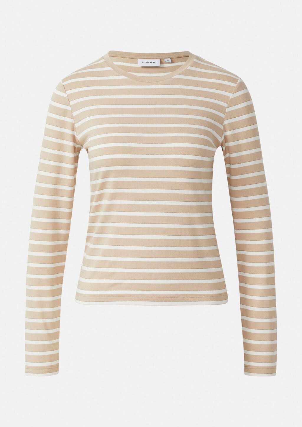 Gestreiftes Longsleeve mit dezentem Glitzergarn