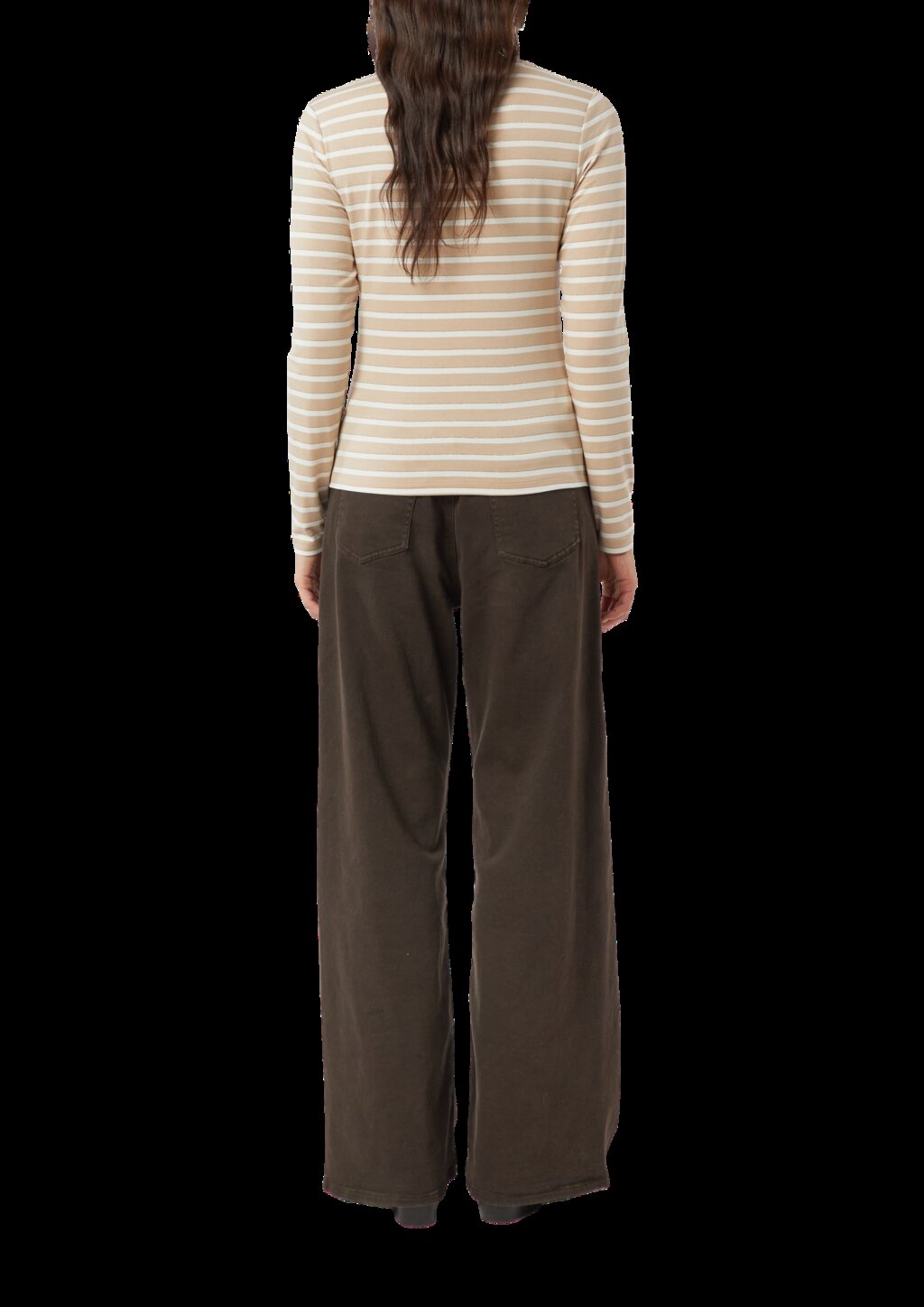 Gestreiftes Longsleeve mit dezentem Glitzergarn