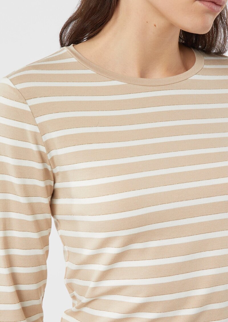 Gestreiftes Longsleeve mit dezentem Glitzergarn