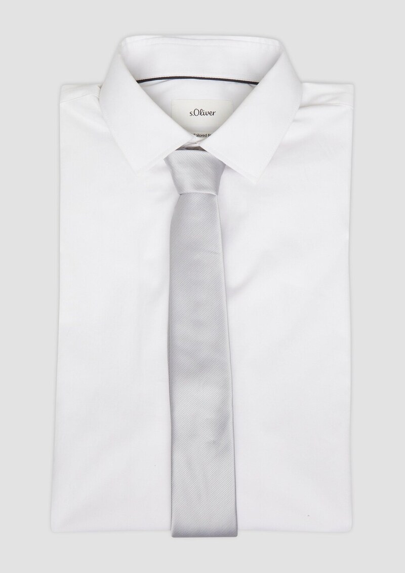 Elegante Krawatte aus Seidenmix-Jacquard