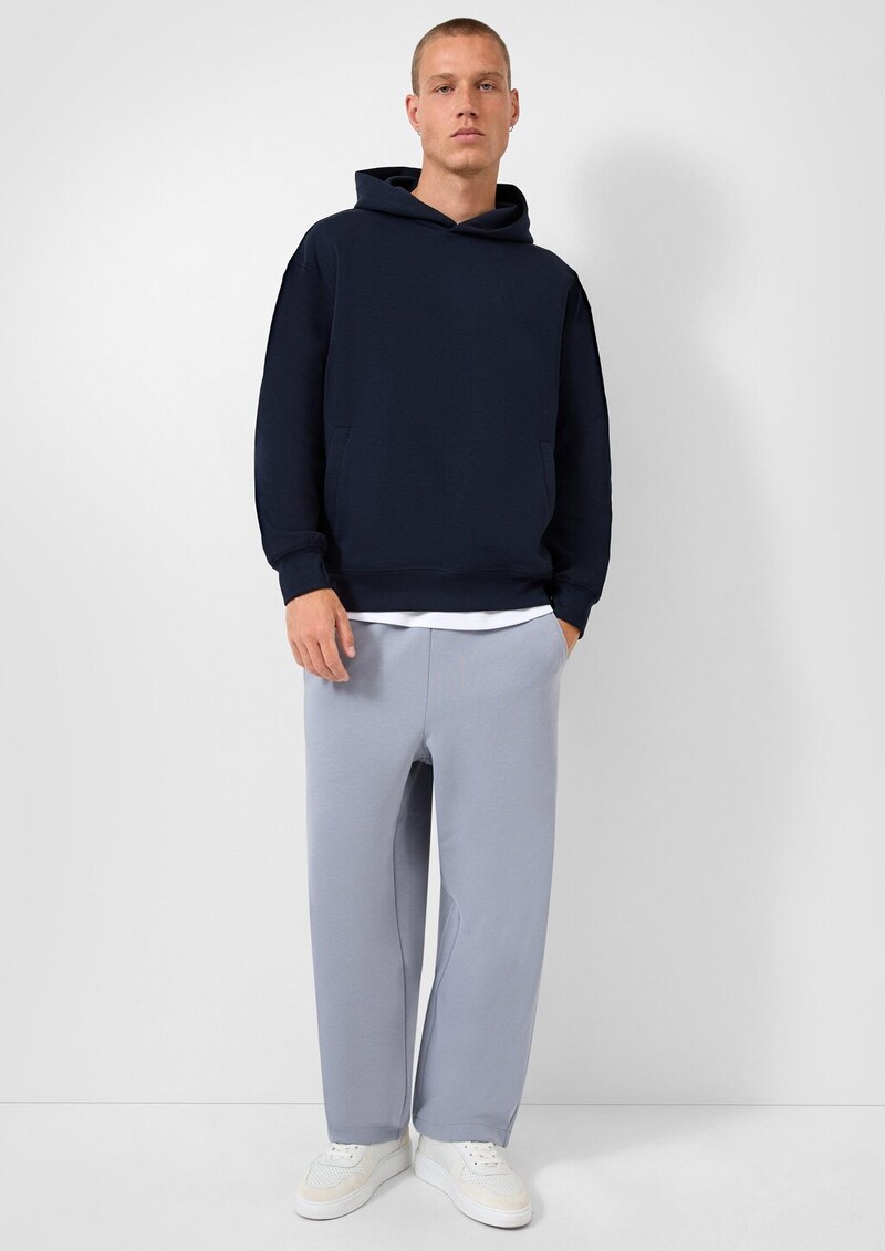 Hoodie im Loose Fit mit Logo-Stickerei