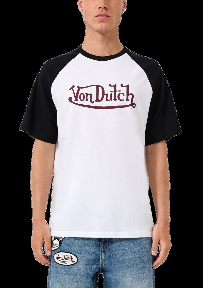 Raglan T-Shirt mit Frontdruck | QS x Von Dutch