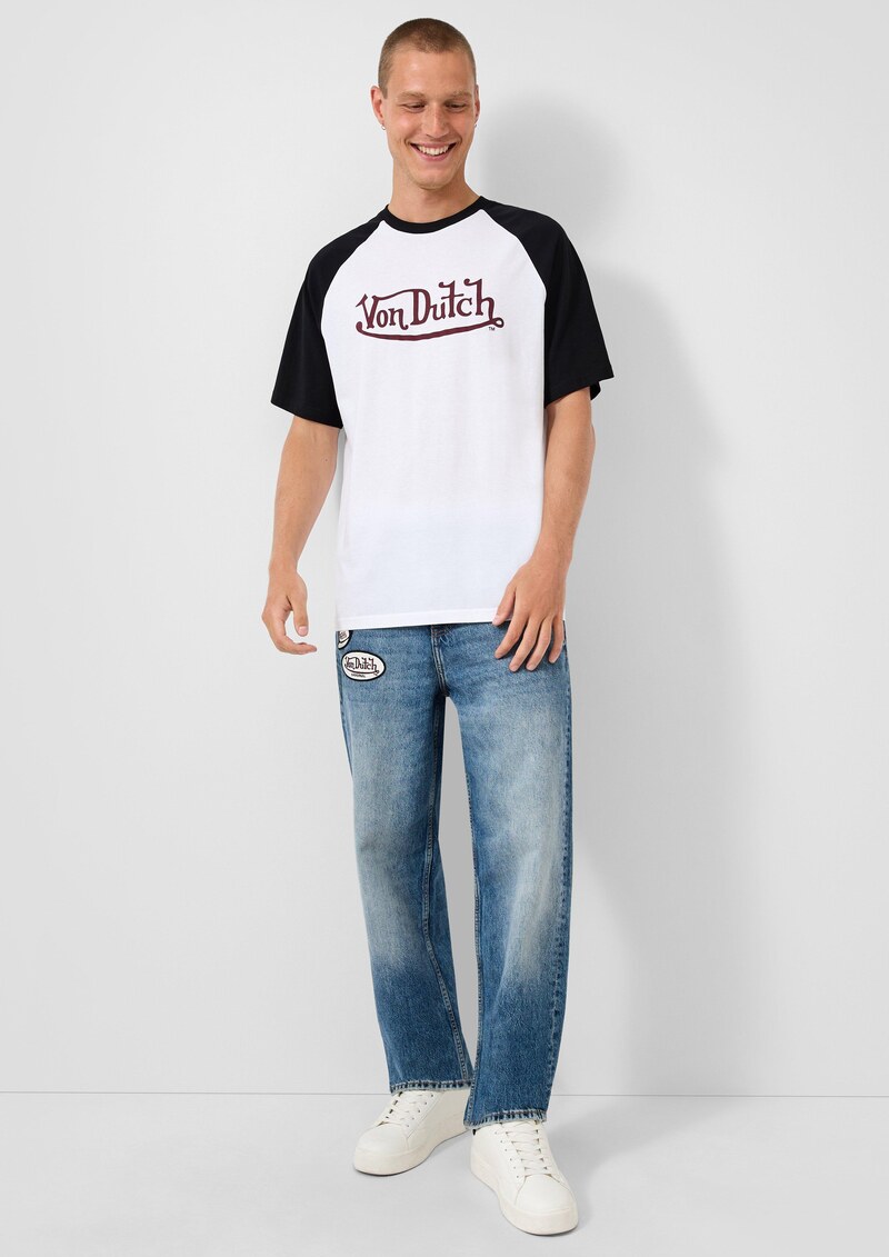 Raglan T-Shirt mit Frontdruck | QS x Von Dutch
