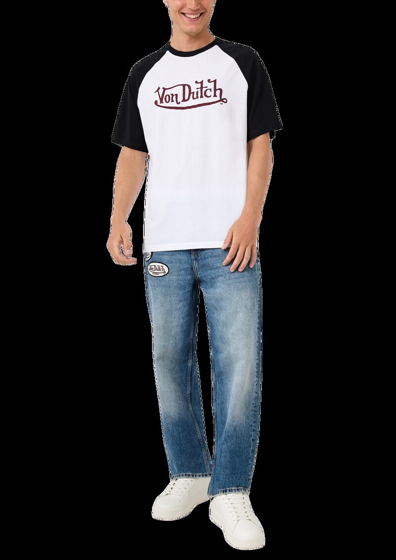 Raglan T-Shirt mit Frontdruck | QS x Von Dutch