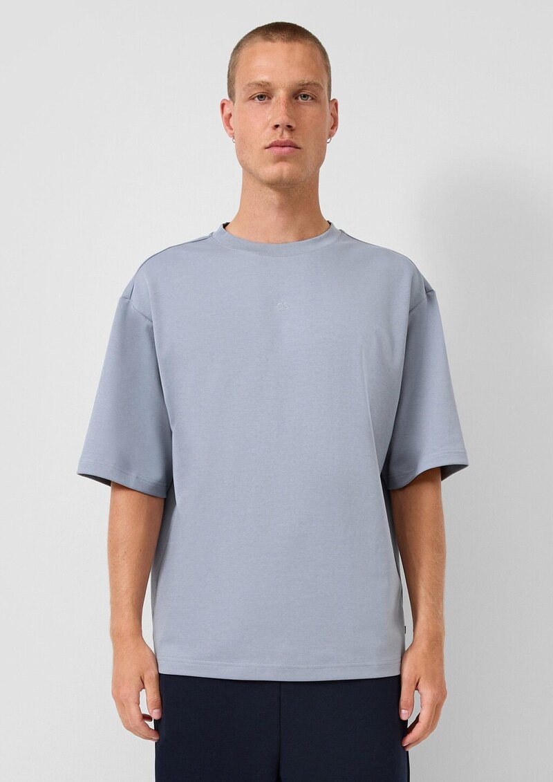 Loose Fit T-Shirt mit Logostickerei