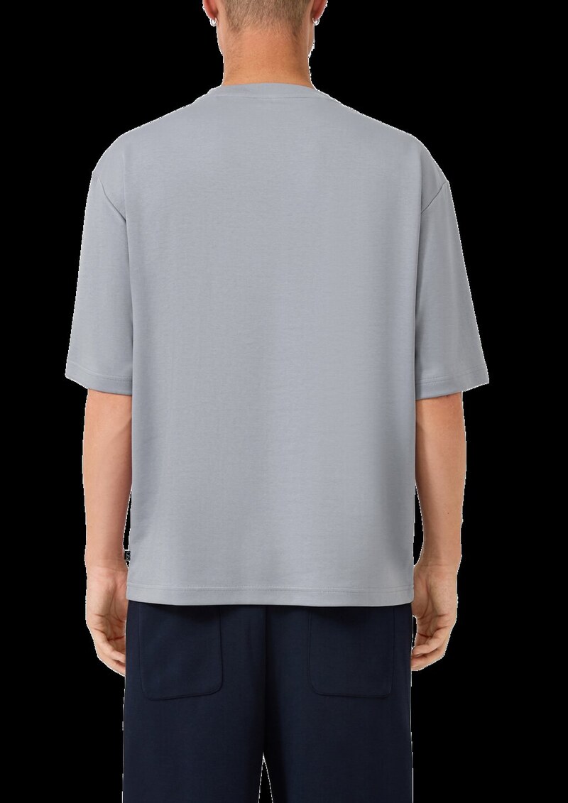 Loose Fit T-Shirt mit Logostickerei