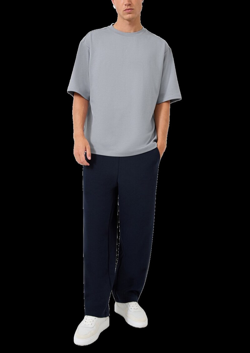 Loose Fit T-Shirt mit Logostickerei