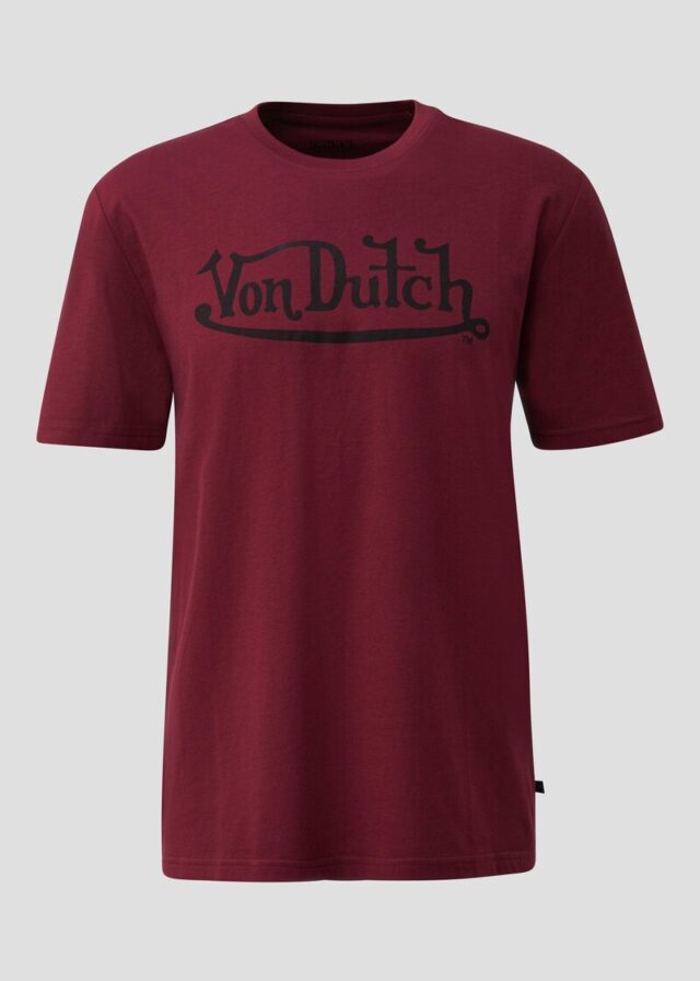 Rundhals T-Shirt mit Frontdruck | QS x Von Dutch