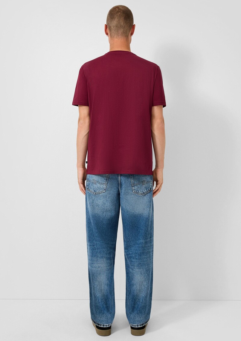 Rundhals T-Shirt mit Frontdruck | QS x Von Dutch