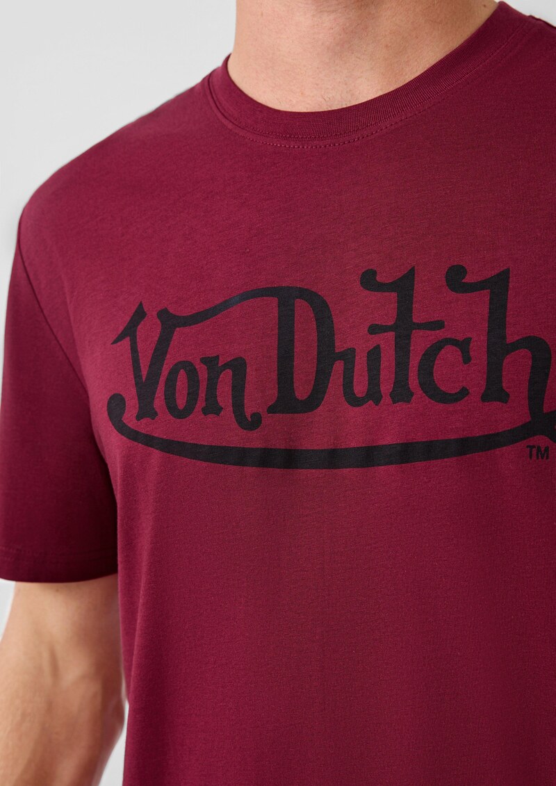 Rundhals T-Shirt mit Frontdruck | QS x Von Dutch