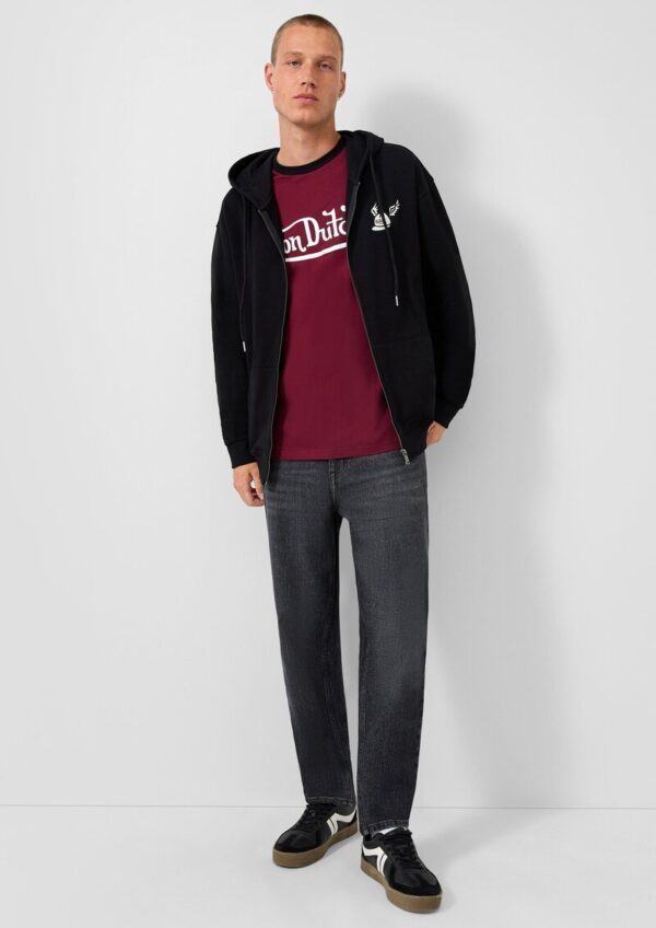 Sweatjacke mit Stickerei und Patch | QS x Von Dutch