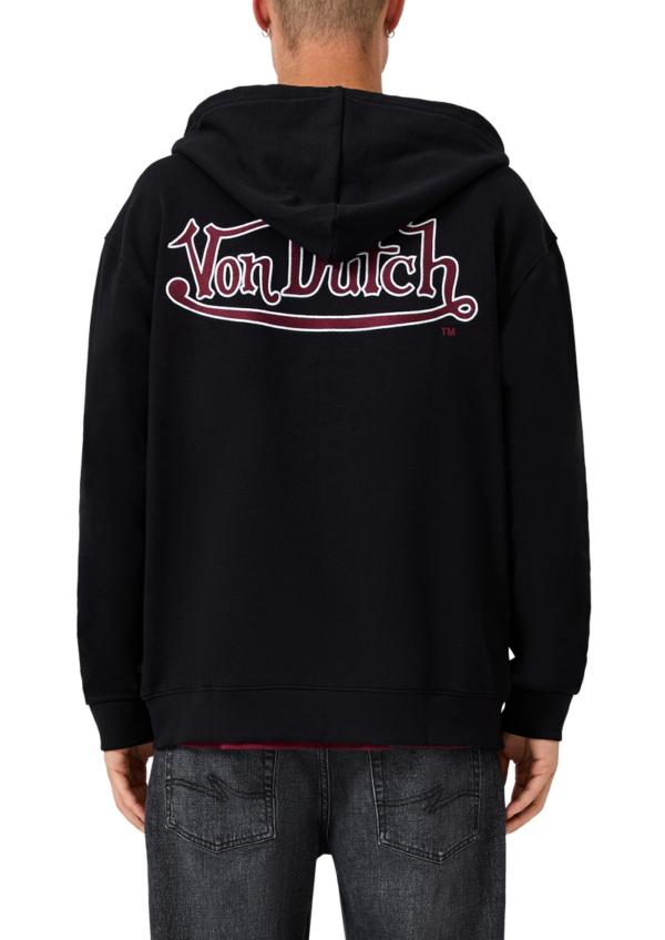 Sweatjacke mit Stickerei und Patch | QS x Von Dutch