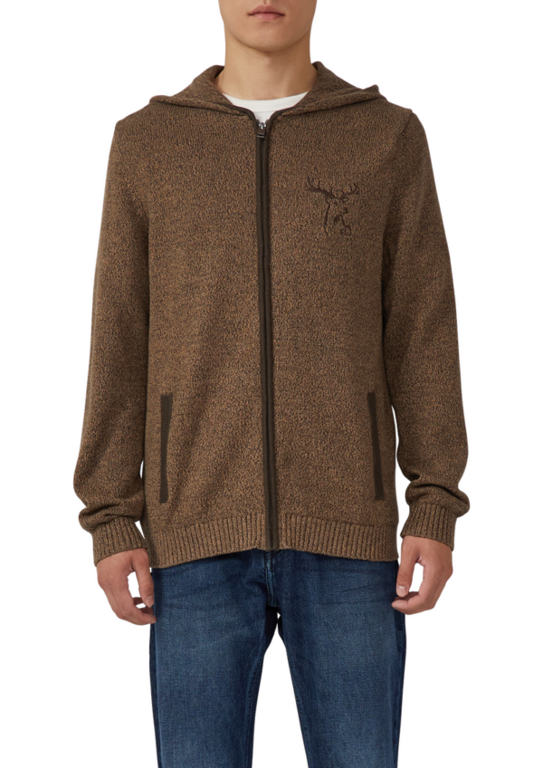 Trachtenstrickjacke aus Baumwolle mit Stickerei | Volksfest