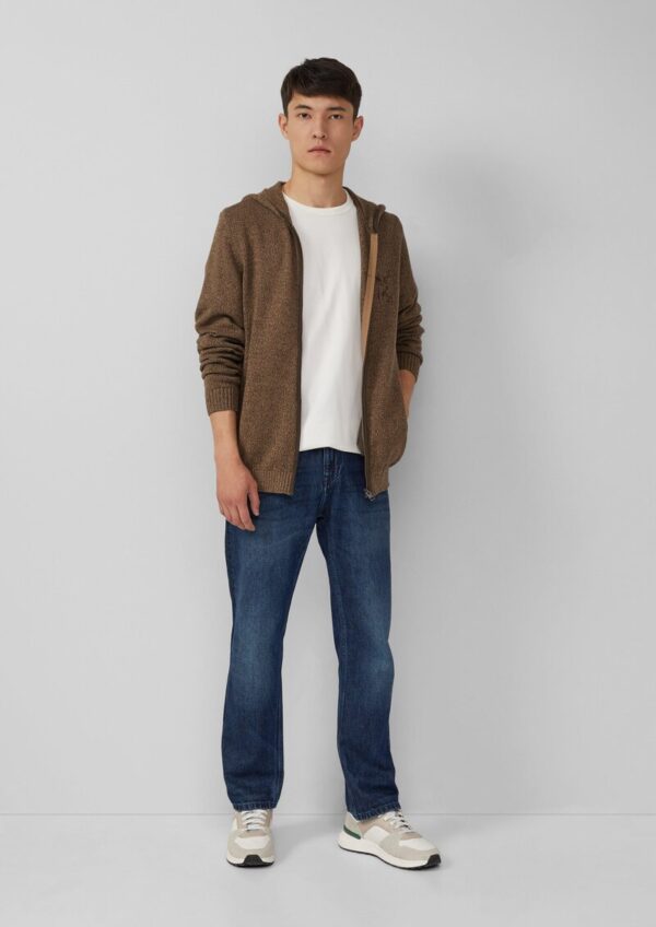 Trachtenstrickjacke aus Baumwolle mit Stickerei | Volksfest