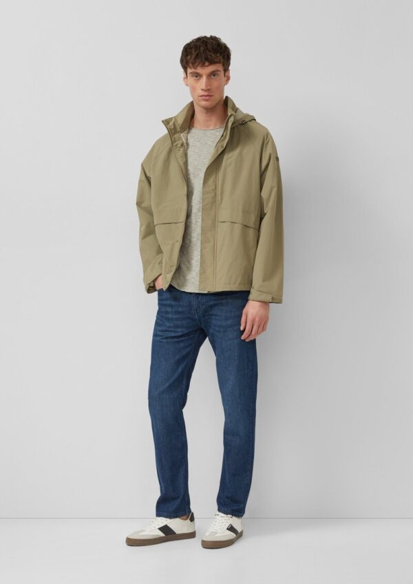 T-Shirt aus Baumwolljersey mit Brusttasche und Crew Neck