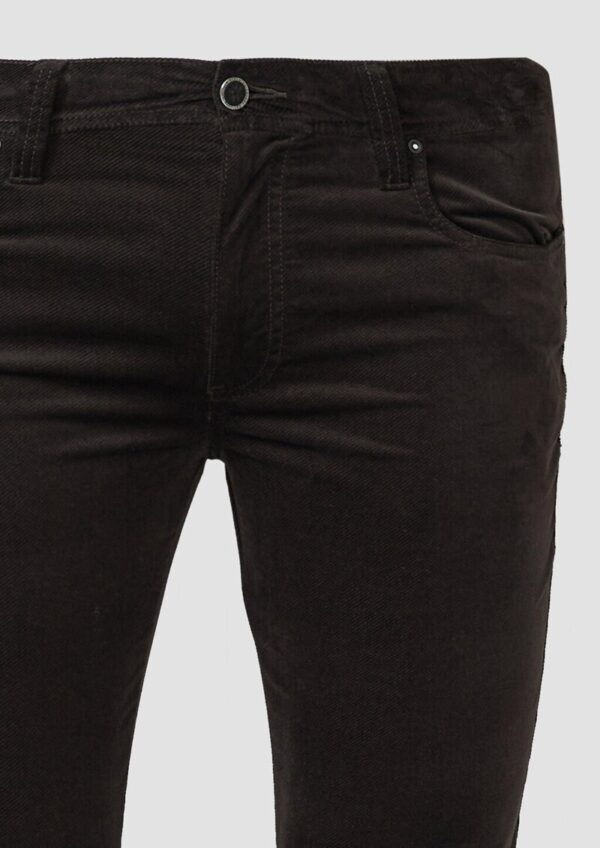 Regular Fit: Hose aus diagonalem Feincord mit geradem Bein