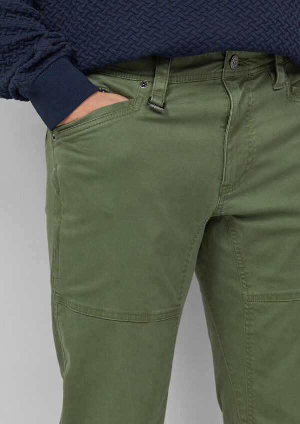 Regular-Fit-Hose aus Baumwollstretch im Workerstyle