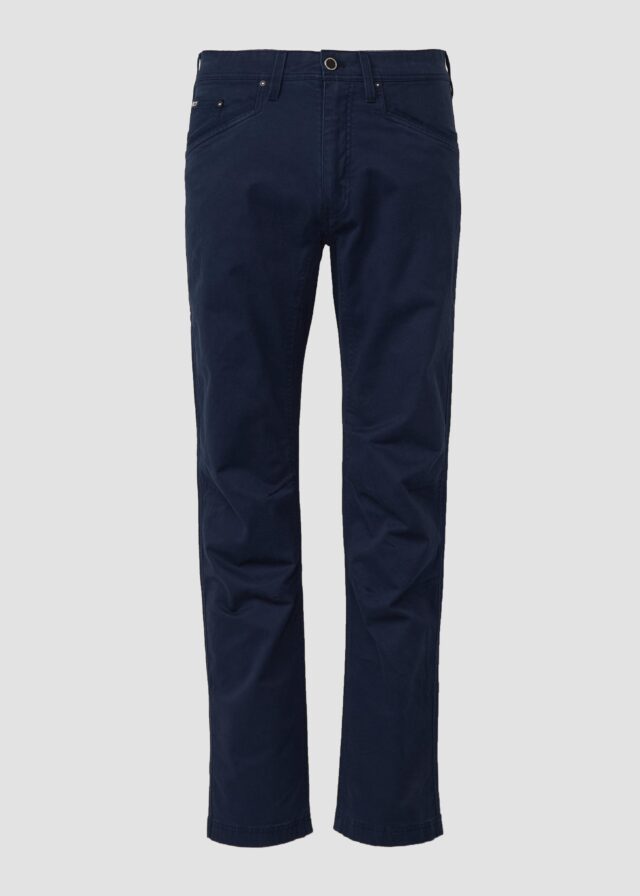 Regular Fit: Chinohose aus Baumwollstretch
