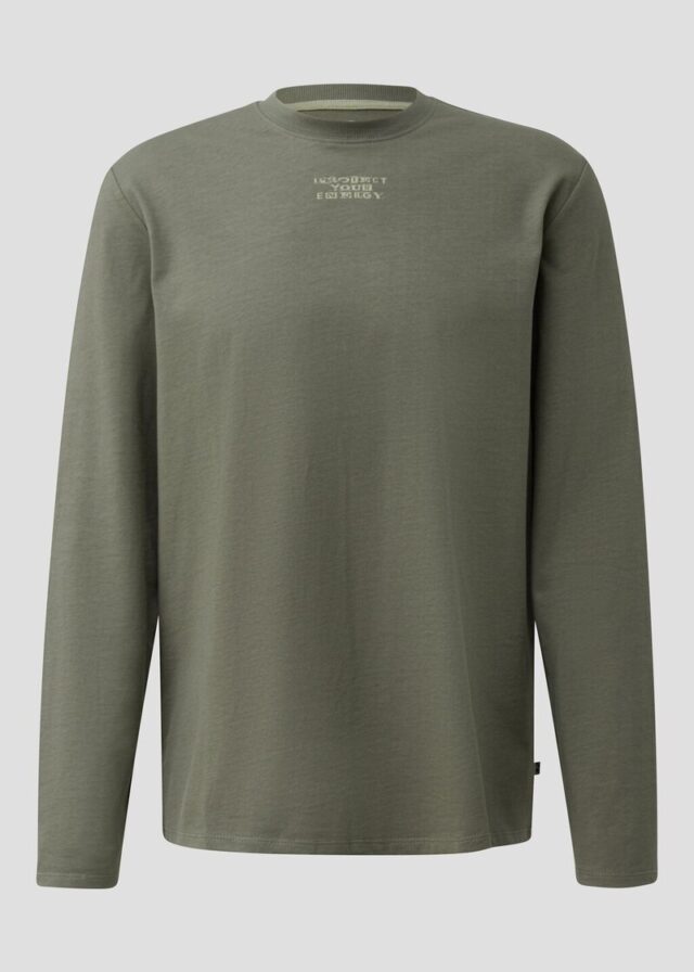 Longsleeve mit kleinem Frontprint