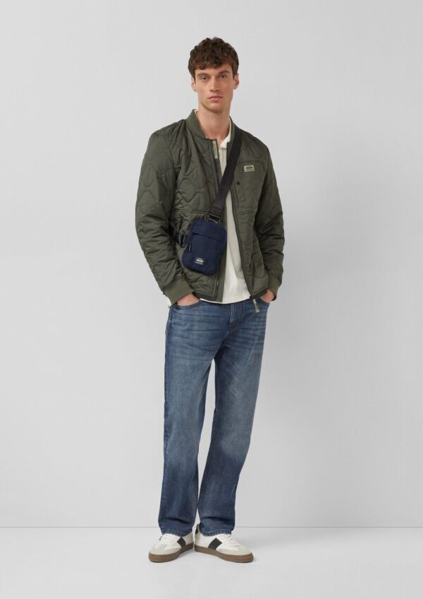 Crossbody-Bag aus Baumwolle mit verstellbarem Nylongurt