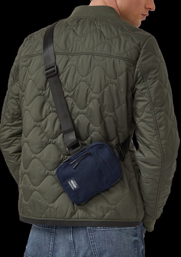 Crossbody-Bag aus Baumwolle mit verstellbarem Nylongurt