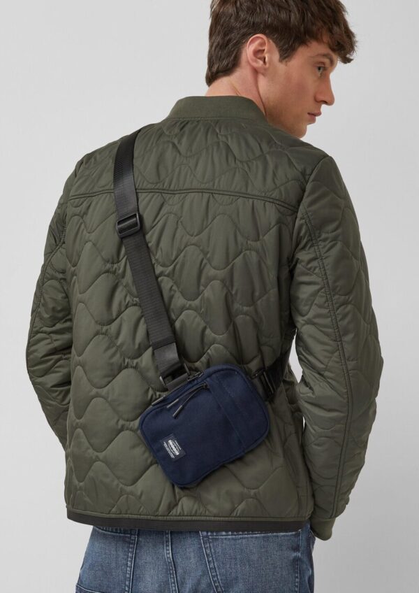 Crossbody-Bag aus Baumwolle mit verstellbarem Nylongurt