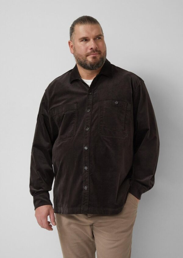 Overshirt aus diagonalem Feincord