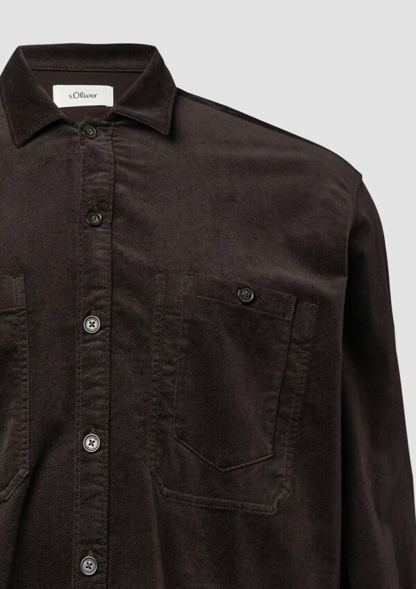 Overshirt aus diagonalem Feincord