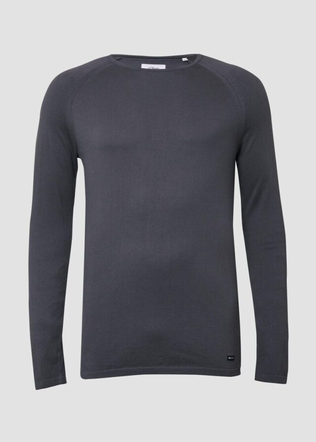 Raglanpullover aus reiner Baumwolle