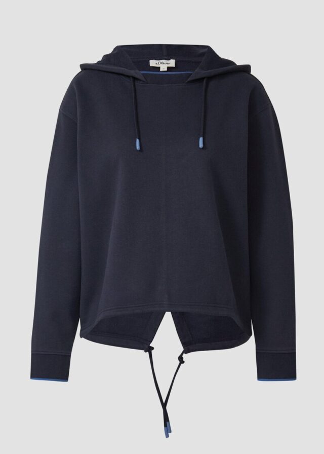 Hoodie mit Schlitz im Rückteil