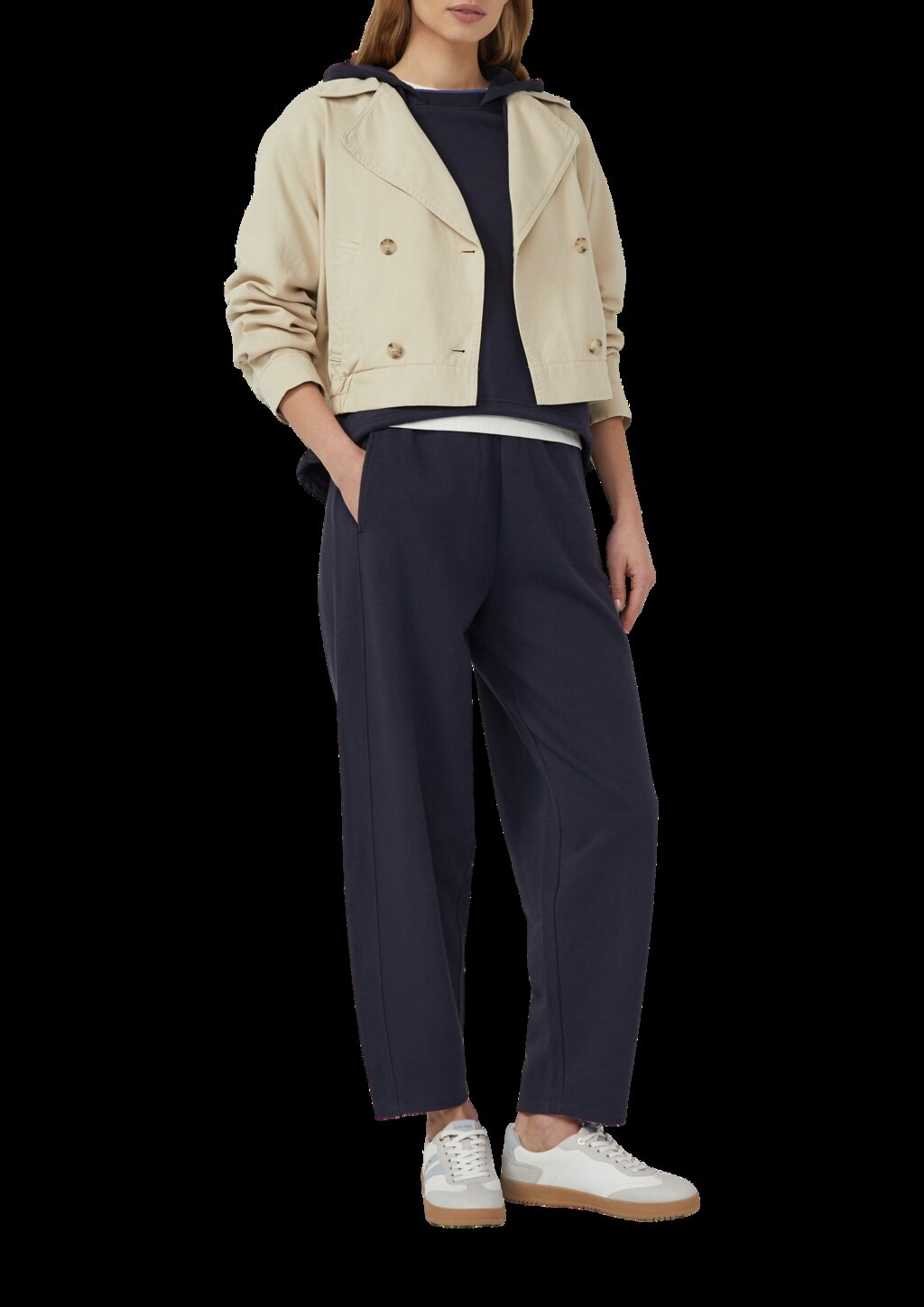 Hoodie mit Schlitz im Rückteil