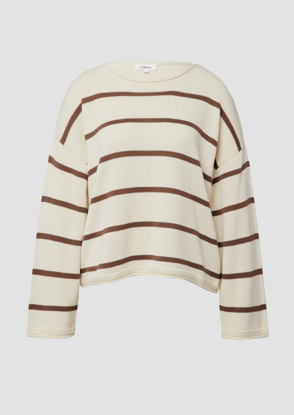 Gestreifter Pullover im Relaxed Fit