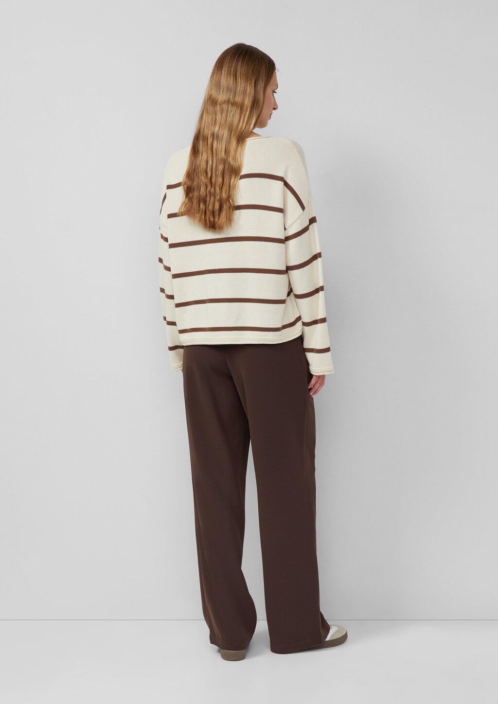 Gestreifter Pullover im Relaxed Fit