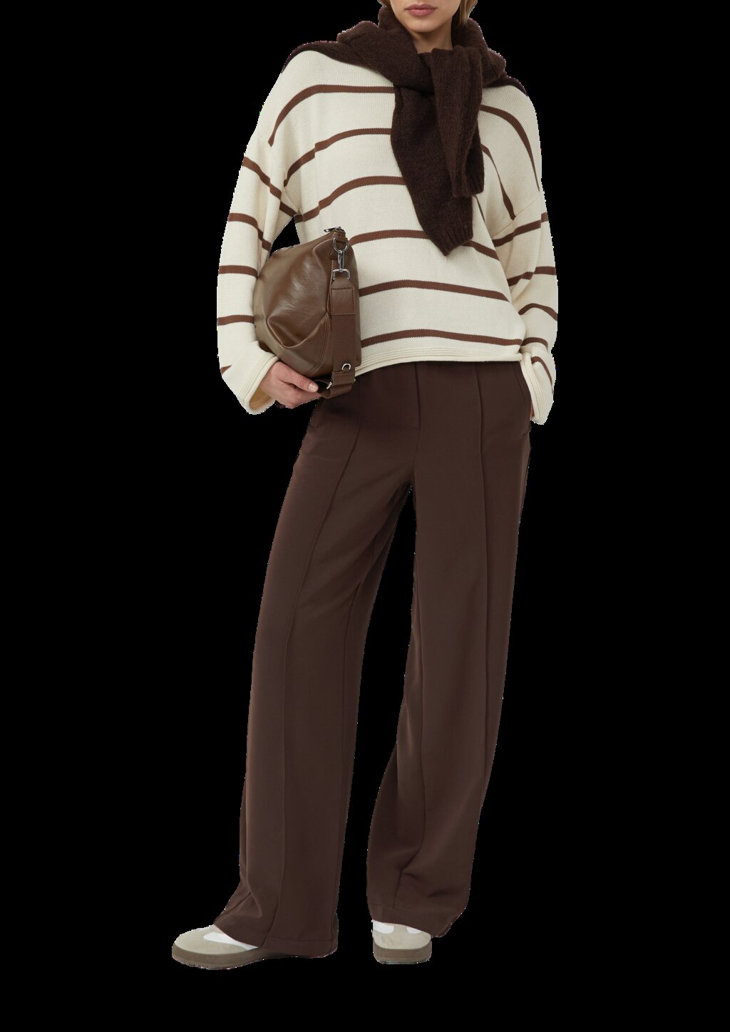 Gestreifter Pullover im Relaxed Fit